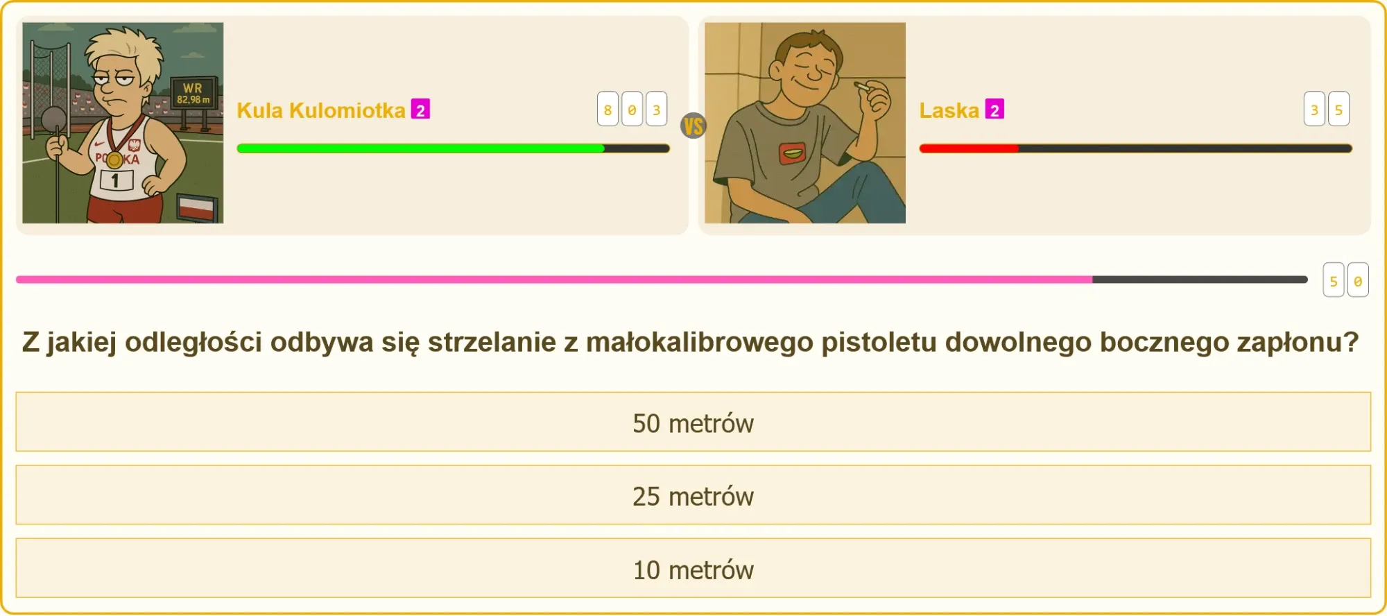 Zawodnik celujący z pistoletu na strzelnicy