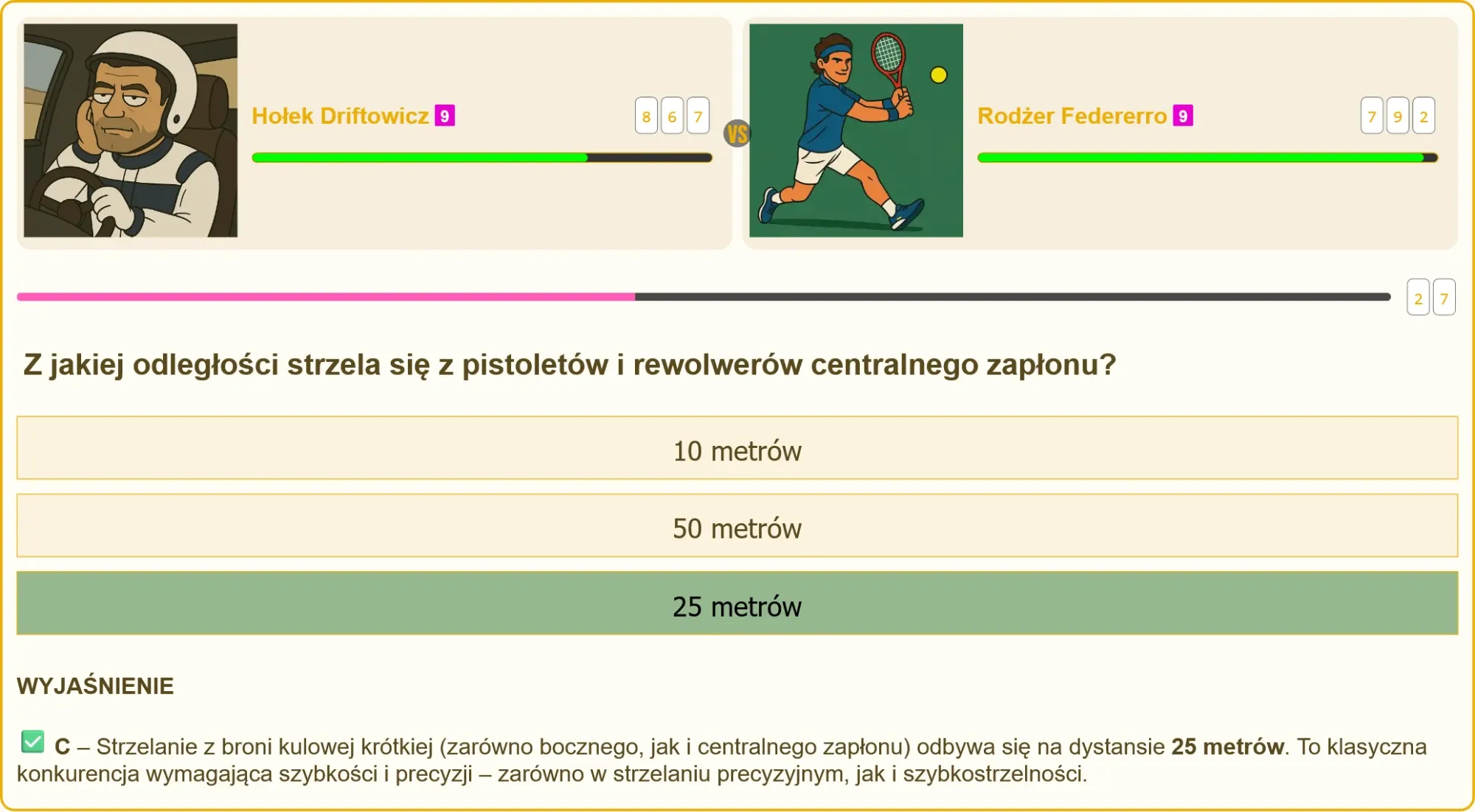 Zawodnik celujący z pistoletu na strzelnicy